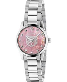 Женские швейцарские часы G-Timeless с браслетом из нержавеющей стали, 27 мм Gucci, серебро