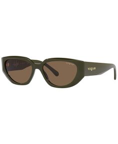 Женские солнцезащитные очки Hailey Bieber x Vogue Eyewear, VO5438S 52, зеленый