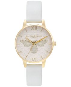 Женские часы Honey Bee с кожаным ремешком, 30 мм Olivia Burton