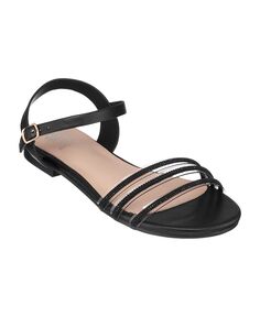 Женские сандалии Sanga на плоской подошве GC Shoes, черный