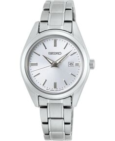 Женские часы Essentials из нержавеющей стали с браслетом 29,8 мм Seiko, серебро