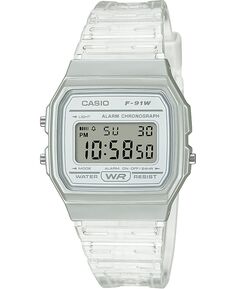 Часы унисекс с цифровым прозрачным желейным ремешком, 35,2 мм Casio