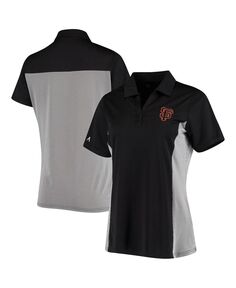 Черная женская рубашка-поло с v-образным вырезом San Francisco Giants Venture Antigua, черный