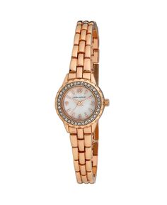 Женские часы-браслет из розового сплава с кристаллами и кристаллами, 26 мм Laura Ashley