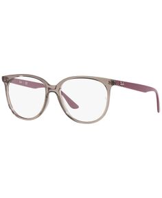 RB4378V Optics Женские квадратные очки с низкой перемычкой Ray-Ban, серый