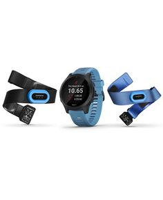 Унисекс Смарт-часы Forerunner 945 с синим силиконовым ремешком и сенсорным экраном, 47 мм, подарочный набор Garmin, синий