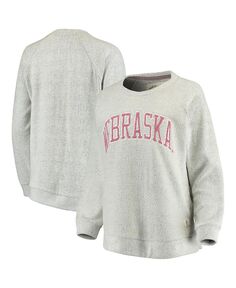 Женский серый свитшот Nebraska Huskers Helena Comfy Pressbox, серый