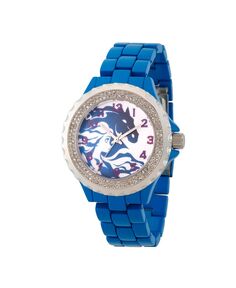 Женские часы Disney Frozen 2 Elsa из блестящего синего сплава с эмалью, 41 мм ewatchfactory, синий