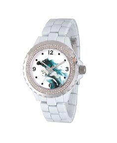 Женские часы Disney Frozen 2 Elsa из блестящего эмалированного сплава, 41 мм ewatchfactory, белый
