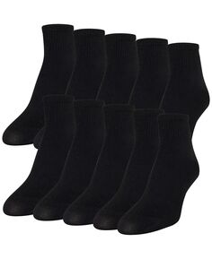 Женские повседневные легкие носки до щиколотки (10 шт.) Gold Toe, черный