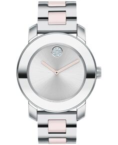 Женские часы Swiss Bold Blush с браслетом из керамики и нержавеющей стали, 36 мм Movado
