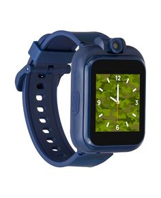 Детские умные часы 2, 41 мм, синий ремешок из ТПУ с камуфляжным принтом Playzoom, синий