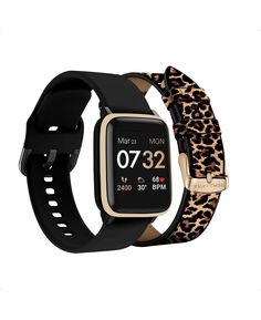 Женские умные часы с черным и леопардовым принтом, 36 мм Kendall + Kylie