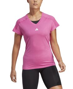 Женская футболка с v-образным вырезом и логотипом Training Essentials adidas
