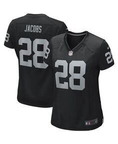 Женская игровая майка Josh Jacobs Las Vegas Raiders Nike, черный