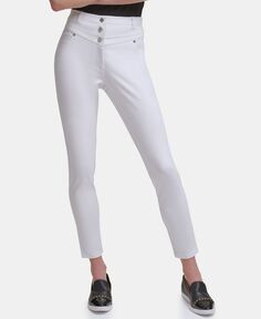 Женские сезонные компрессионные брюки с высокой талией KARL LAGERFELD PARIS, белый