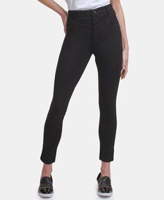 Женские сезонные компрессионные брюки с высокой талией KARL LAGERFELD PARIS, черный