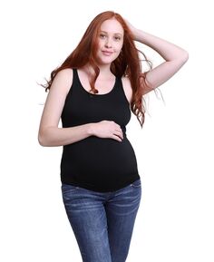 Женская майка для беременных с круглым вырезом Ingrid + Isabel, черный