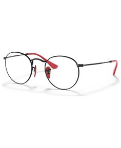 Круглые очки унисекс Scuderia Ferrari RX3447VM Ray-Ban, черный