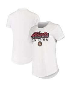 Женская белая футболка Cloud FC Atlanta United Concepts Sport, белый