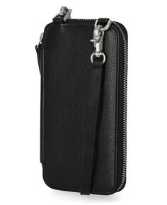 Кожаный кошелек через плечо для телефона с RFID-технологией Timberland, черный