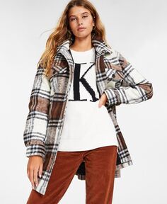 Женская куртка-рубашка в клетку Calvin Klein Jeans