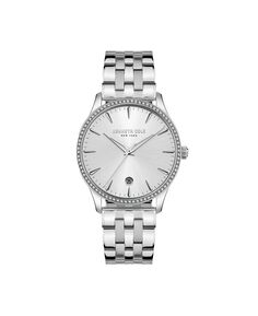 Женские классические серебристые часы-браслет из нержавеющей стали 34,5 мм Kenneth Cole New York