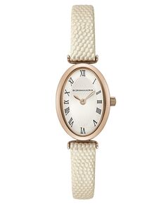 Женские тонкие белые часы с ремешком из натуральной кожи на 2 руки, 22 мм BCBGMAXAZRIA, белый