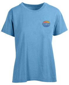 Женская хлопковая футболка с рисунком «Винтажные лучи» Salt Life
