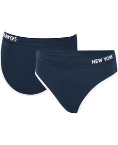 Женские плавки бикини New York Yankees Southpaw темно-синего цвета G-III 4Her by Carl Banks, темно-синий
