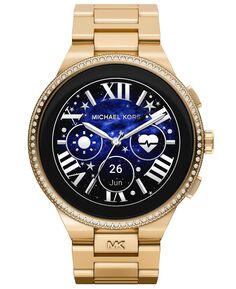 Женские умные часы Camille Gen 6 из нержавеющей стали золотистого цвета, 44 мм Michael Kors, золотой