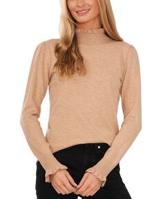 Женский свитер с воротником-стойкой и длинными рукавами CeCe