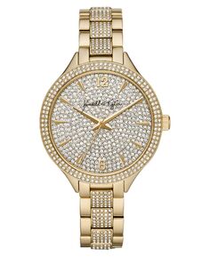 Женские часы-браслет из металлического сплава золотистого цвета, 40 мм Kendall + Kylie, золотой