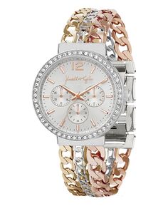 Женские часы с хронографом, многоцветный браслет из металлического сплава, 38 мм Kendall + Kylie