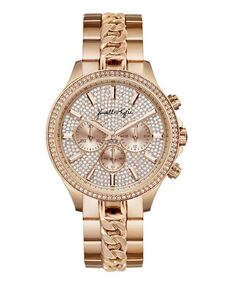Женские праздничные часы-браслет из металлического сплава цвета розового золота, 40 мм Kendall + Kylie, золотой