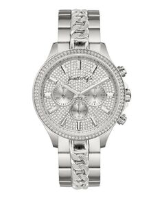 Женские праздничные часы-браслет из металлического сплава серебристого цвета, 40 мм Kendall + Kylie, серебро