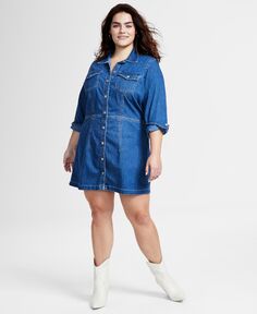 Джинсовое платье на пуговицах больших размеров Ellie Levi&apos;s Levis