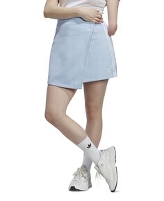 Женская короткая юбка с запахом в 3 полоски Adicolor Classics adidas