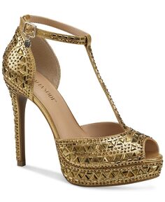 Женские туфли-лодочки Chace на платформе с украшением Thalia Sodi, золотой