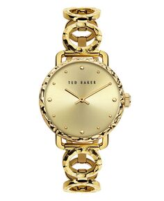 Женские часы Victoriaa с золотистым браслетом из нержавеющей стали, 34 мм Ted Baker, золотой