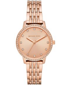 Женские часы Melissa с браслетом из нержавеющей стали цвета розового золота, 35 мм Michael Kors, золотой