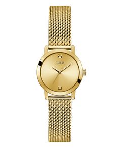 Женские золотистые часы-браслет с сеткой, 25 мм GUESS, золотой