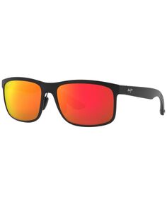 Солнцезащитные очки унисекс, MJ000677 Huelo 58 Maui Jim, черный