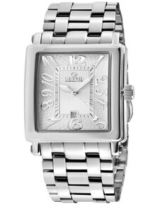 Женские мини-часы Avenue of Americas, швейцарские кварцевые серебристые часы-браслет из нержавеющей стали, 32 мм Gevril