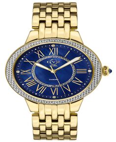 Женские часы Astor II швейцарские кварцевые с браслетом из нержавеющей стали 38 мм Gevril, золотой
