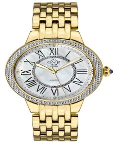 Женские часы Astor II швейцарские кварцевые золотистого цвета с браслетом из нержавеющей стали, 38 мм Gevril, золотой