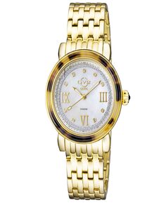 Женские часы с черепаховым узором марсала, швейцарские кварцевые золотистые часы-браслет из нержавеющей стали, 36 мм Gevril, золотой