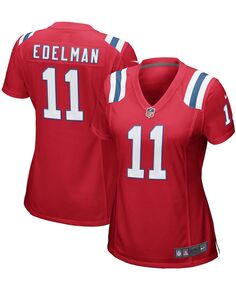 Женская красная майка для альтернативной игры Julian Edelman New England Patriots Nike, красный