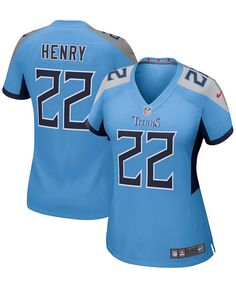 Женская голубая игровая майка Derrick Генри Tennessee Titans Nike