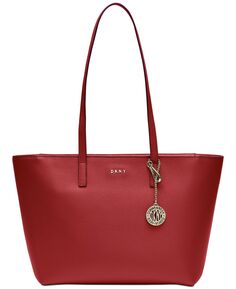 Большая сумка-тоут Bryant на молнии среднего размера DKNY, красный